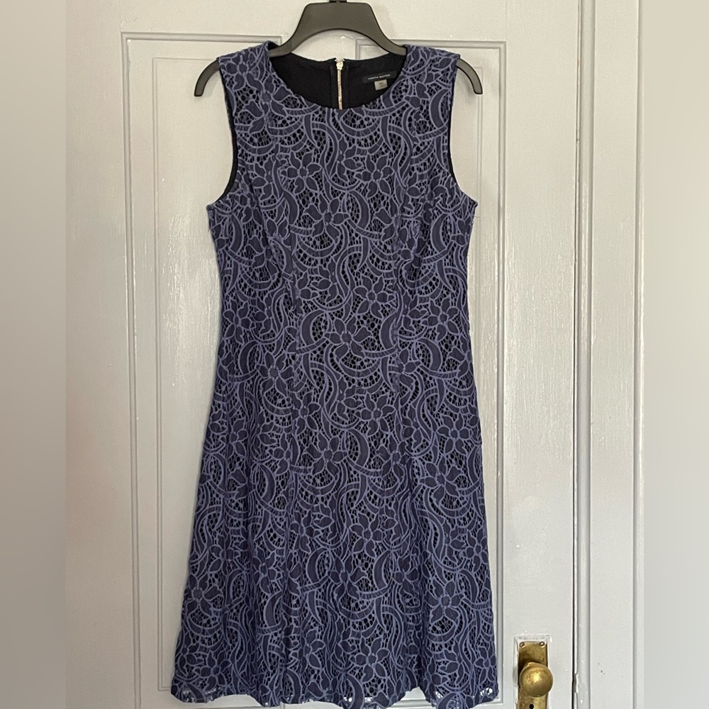 Tommy Hilfiger blue overlay dress